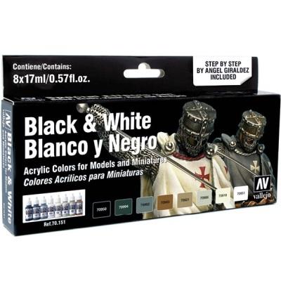 Black & White Model Color set (8)