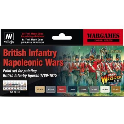 British Infantry Napoleonic Wars Colour set (8) 