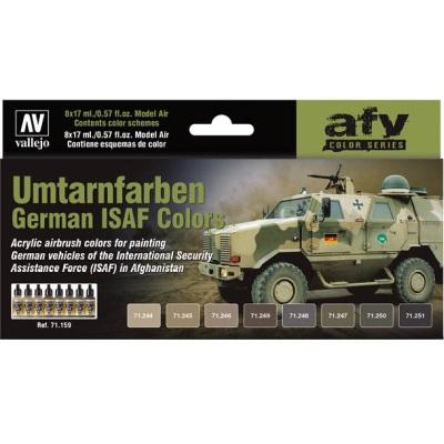German ISAF Colors (Umtarnfarben) Model Air Set (8)