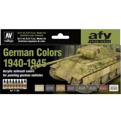 German Colours 1940-45 Model Air Set (8 x 17ml bottles)