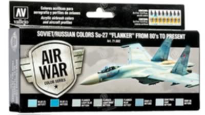 Soviet/Russian AF Sukhoi Su-27 Flanker From 80's To Present paint set