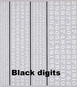 R.R. Roman Numbers-Black