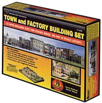 N scale Town/Factory Building set