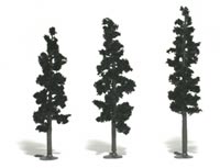 2 1/4"-4" Forest Green Pine Trees