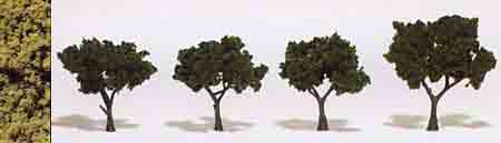 2 - 3" Med Green (4) Trees RM