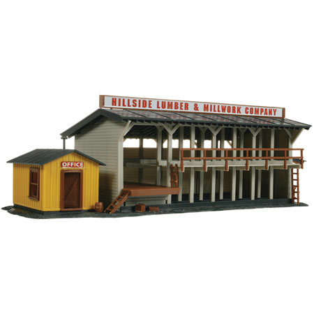 HO Lumber Yard & Office Building Kit