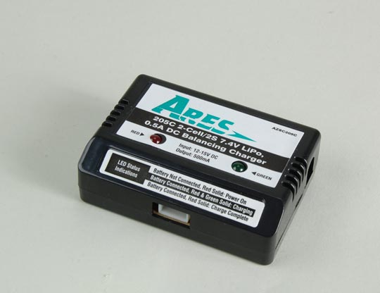 205C 2-Cell/2S 7.4V LiPo, 0.5a DC Balanc