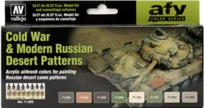 Cold War & Modern Russian Deset Patterns Model Air Set (8)