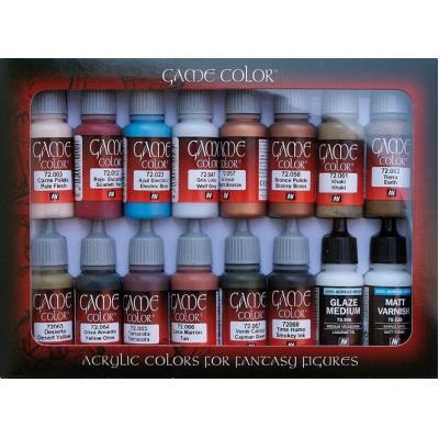 Vallejo EQUESTRIAN COLORS PAINT SET (16 Colors) - Hobby and Model Paint Set