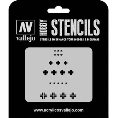 1/35 Assorted German WWII Tank Marks Stencil