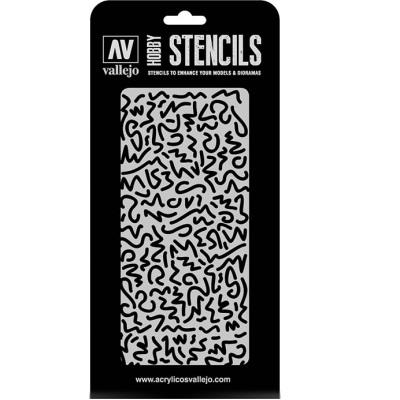 1/35 Luftwaffe WWII Shingles Camo Stencil