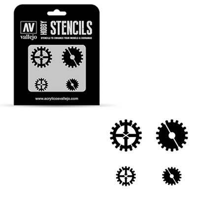 Gear Marks Stencil