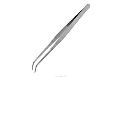 Curved Tip stainless steel Tweezers 175mm