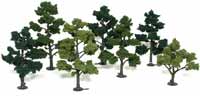 5"-7" Lt./Med./Dk. Green Trees Kit (7)