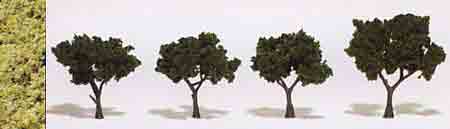 2 - 3" Light Green (4) Trees RM