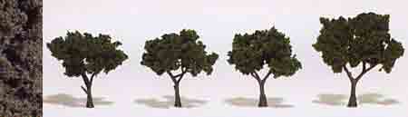2 - 3" Dark Green (4) Trees RM